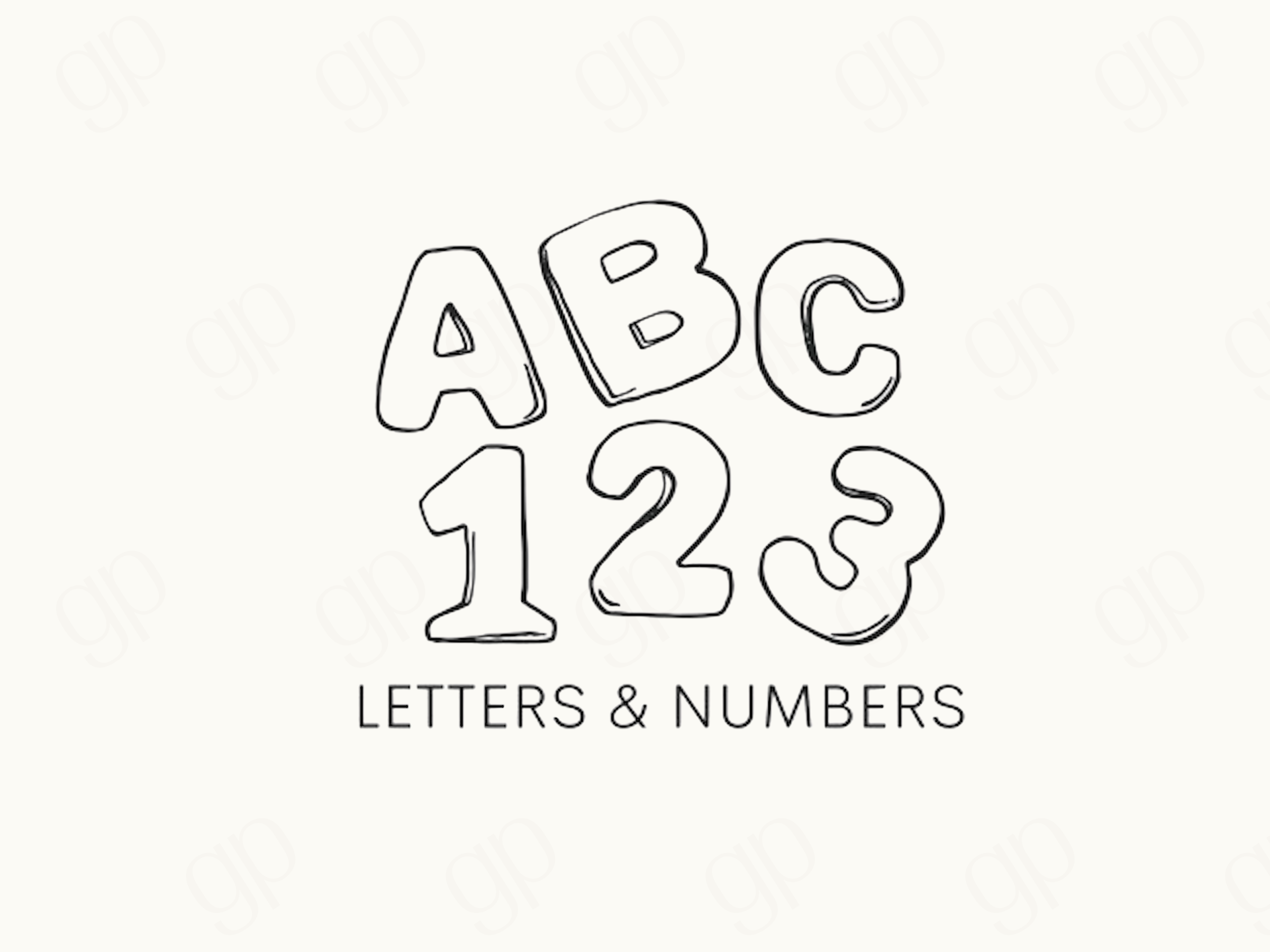 Abc & 123 Label