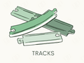 Tracks Labels - sticker label