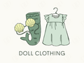 Doll Clothing Labels - sticker label