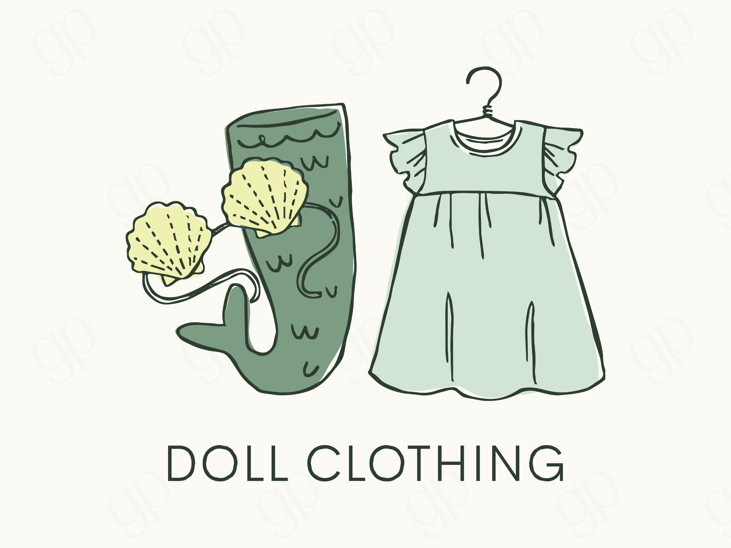 Doll Clothing Labels - sticker label