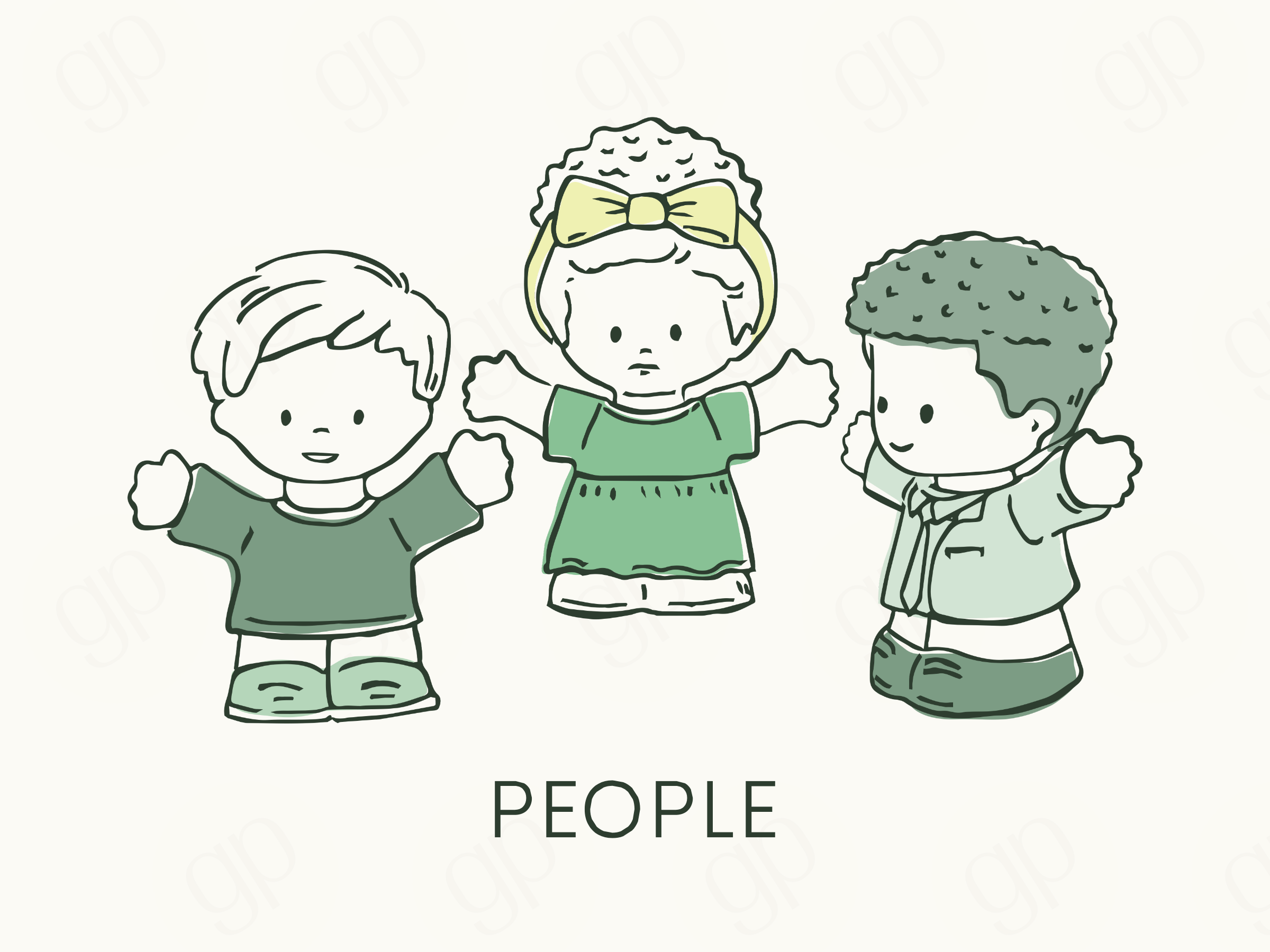 People Labels - sticker label