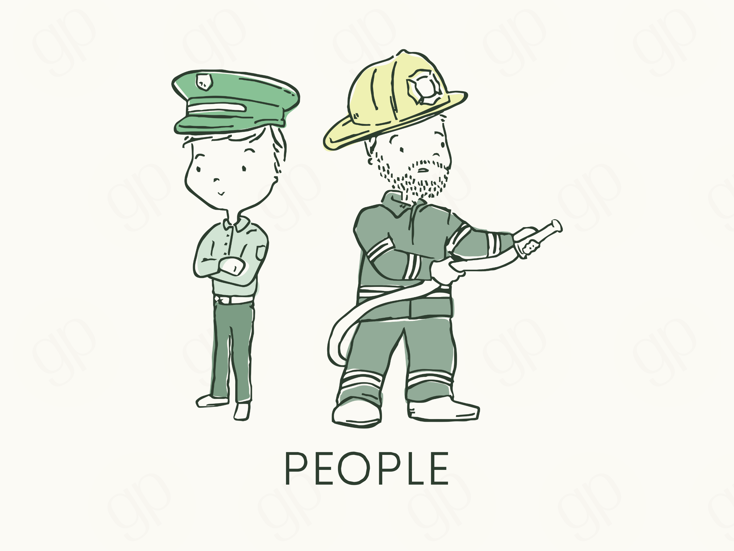 People Labels - sticker label