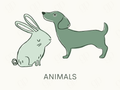 Animals Labels - sticker label