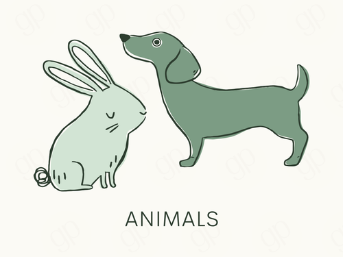 Animals Labels - sticker label