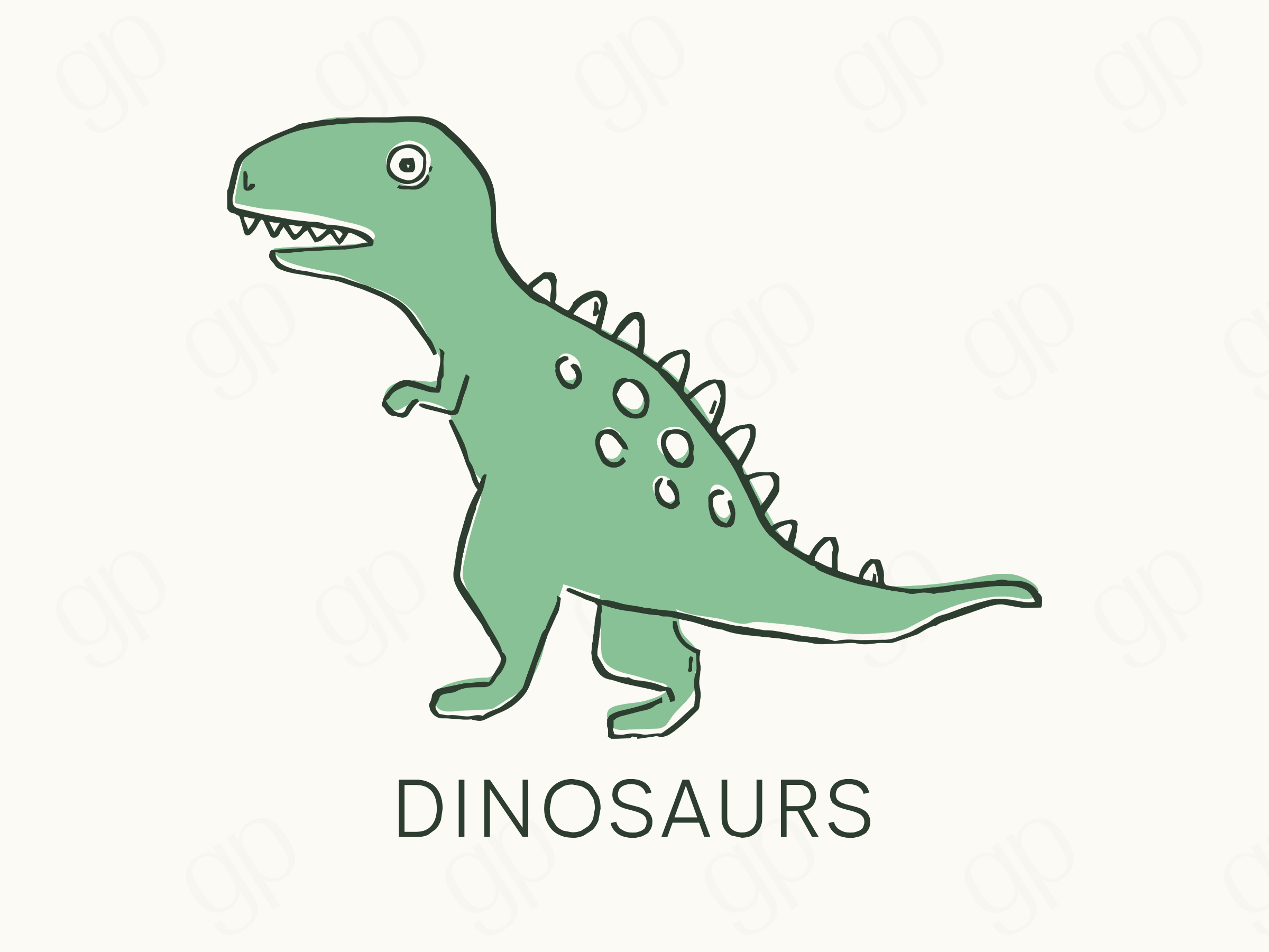 Dinosaurs Labels - sticker label