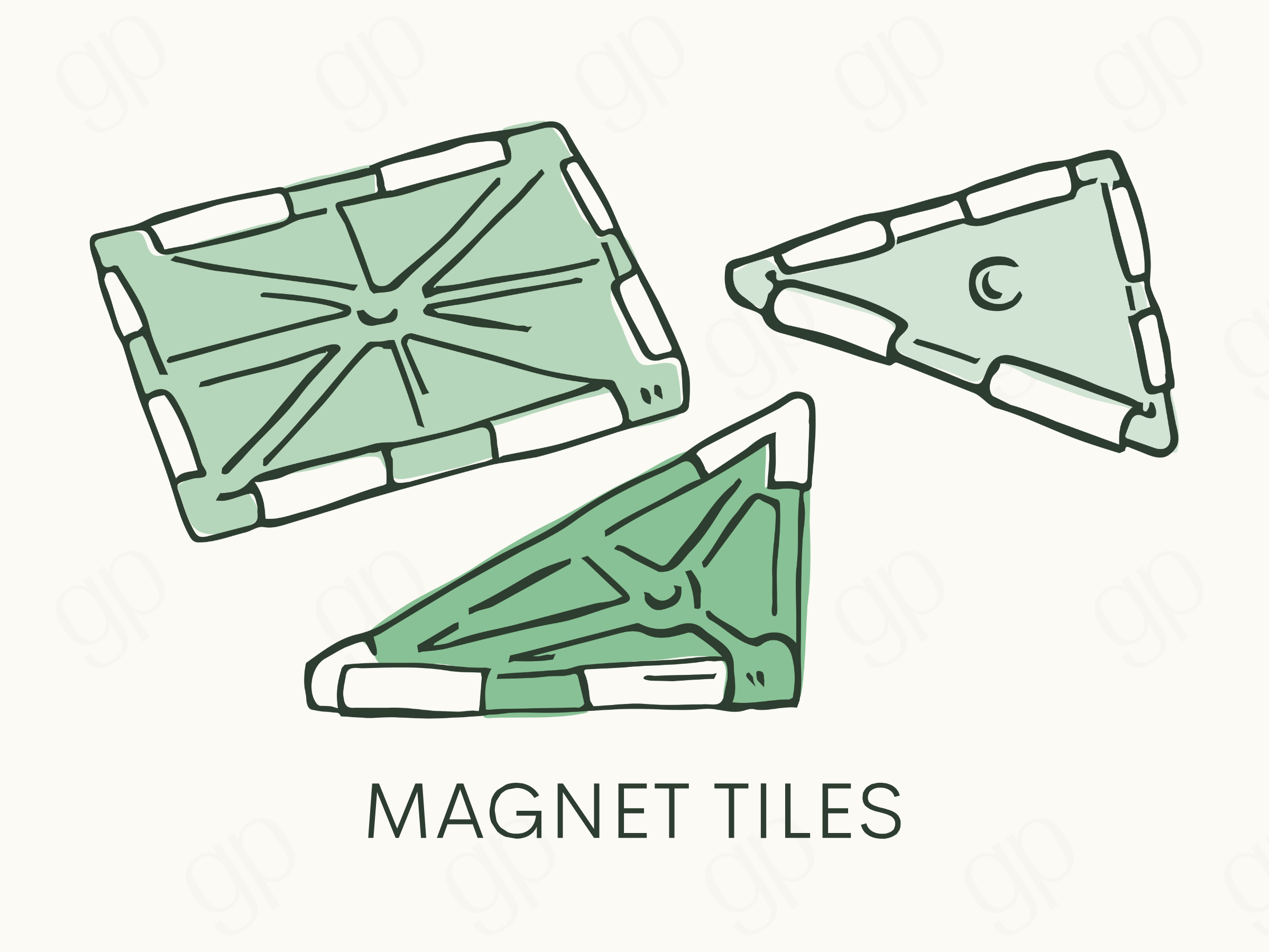 Magnet Tiles Labels - sticker label