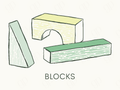 Blocks Labels - sticker label