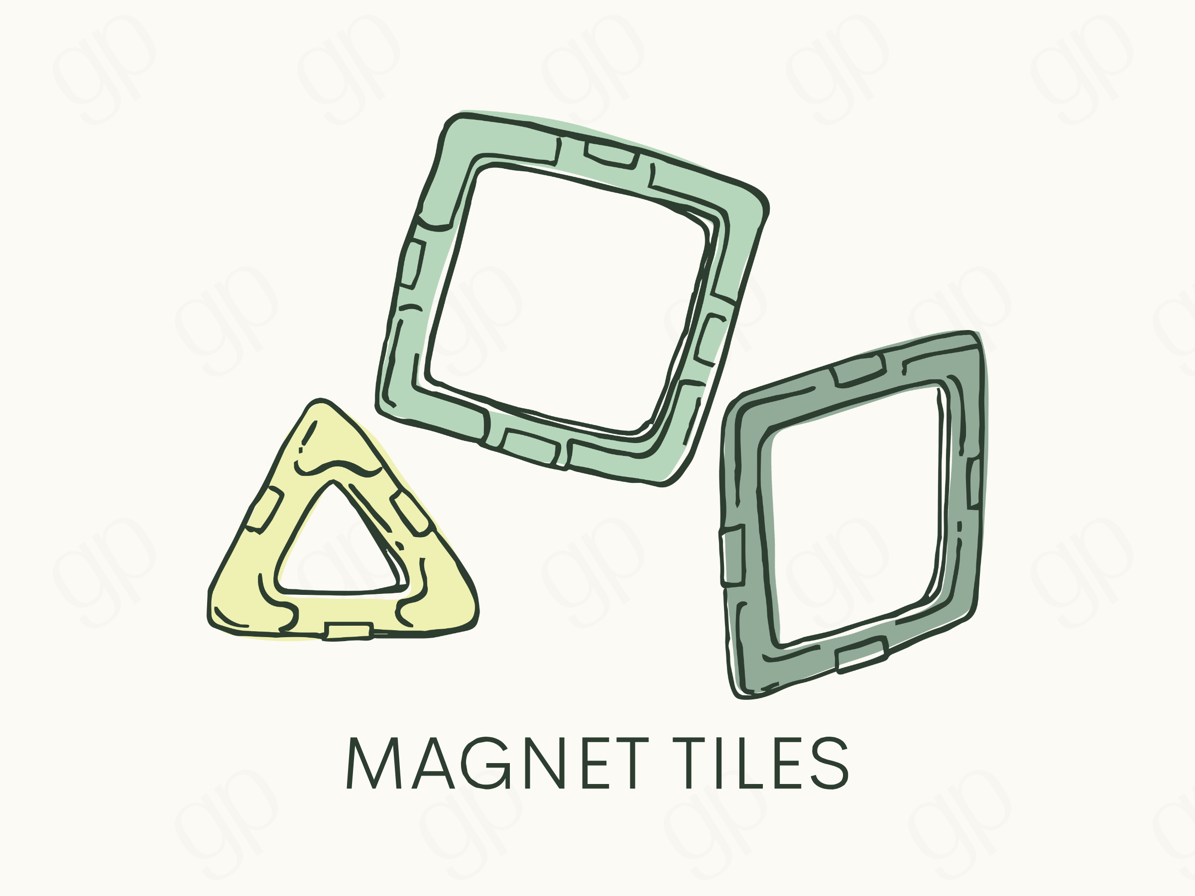 Magnet Tiles Labels - sticker label