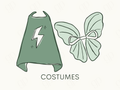 Costumes Labels - sticker label