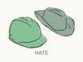 Hats Labels - sticker label
