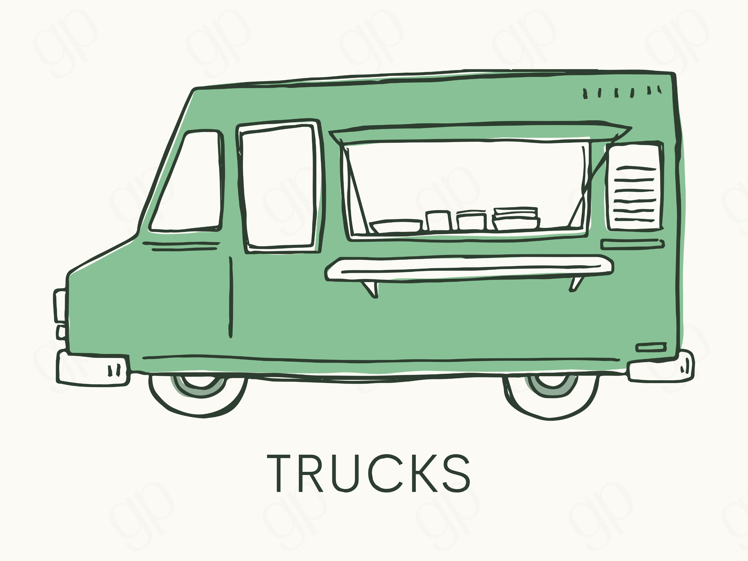 Trucks Labels - sticker label