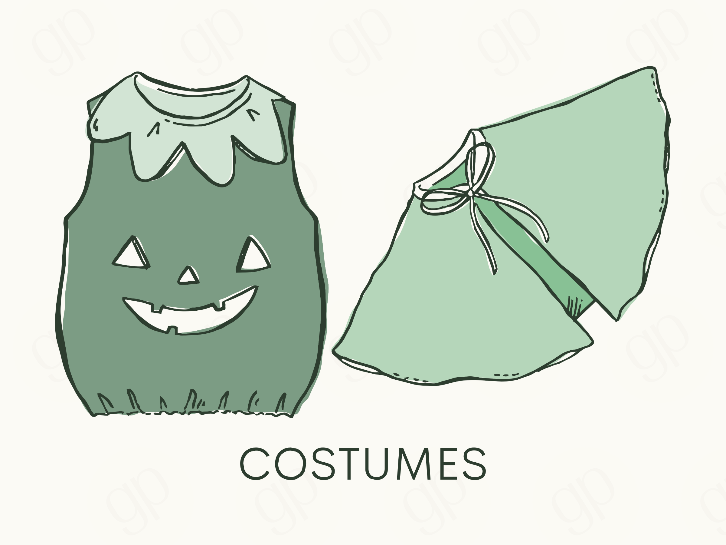 Costumes Labels - sticker label