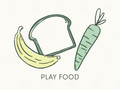 Play Food Labels - sticker label