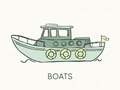 Boats Labels - sticker label