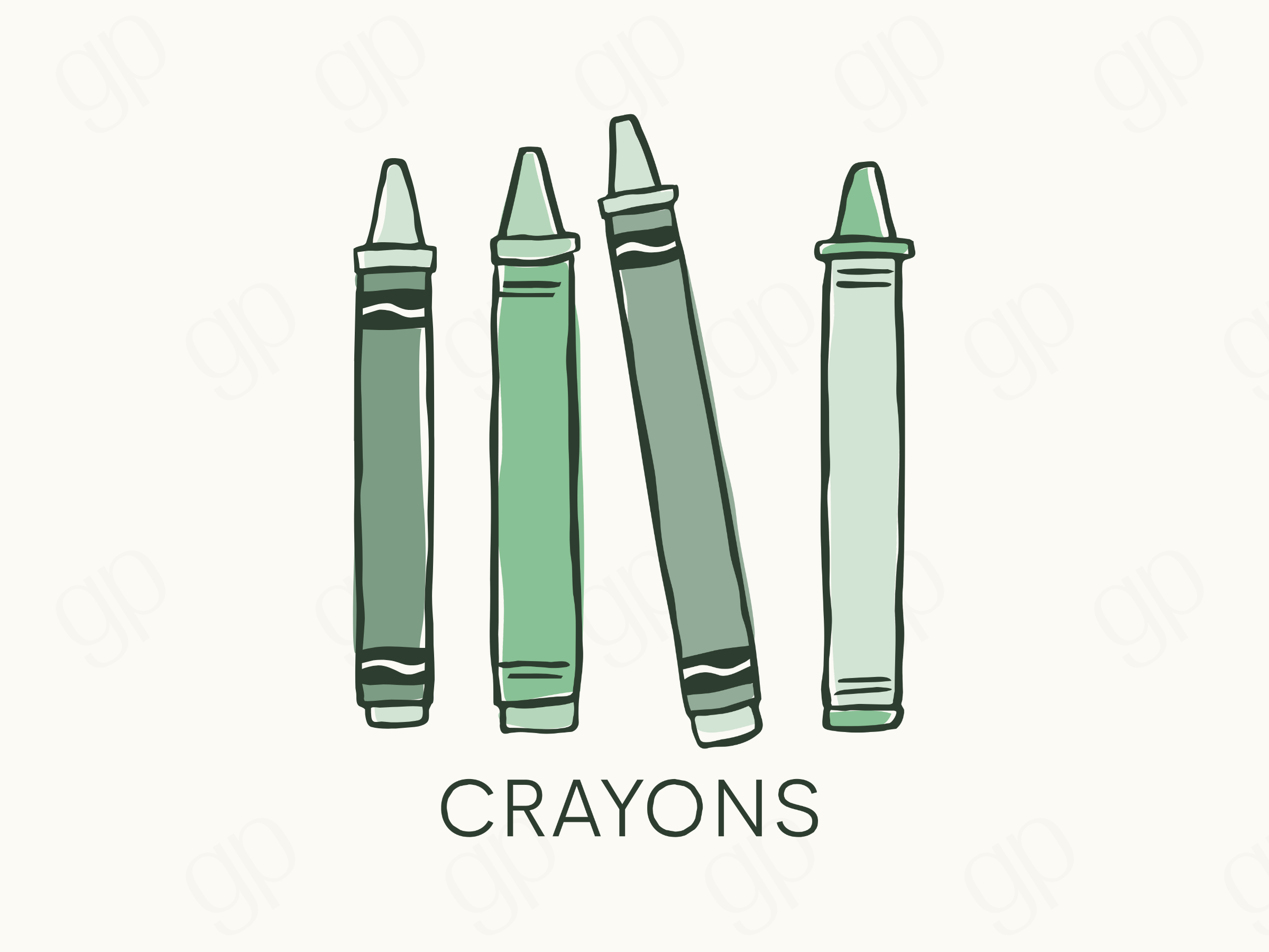 Crayon Labels - sticker label
