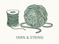 Yarn & String Labels - sticker label