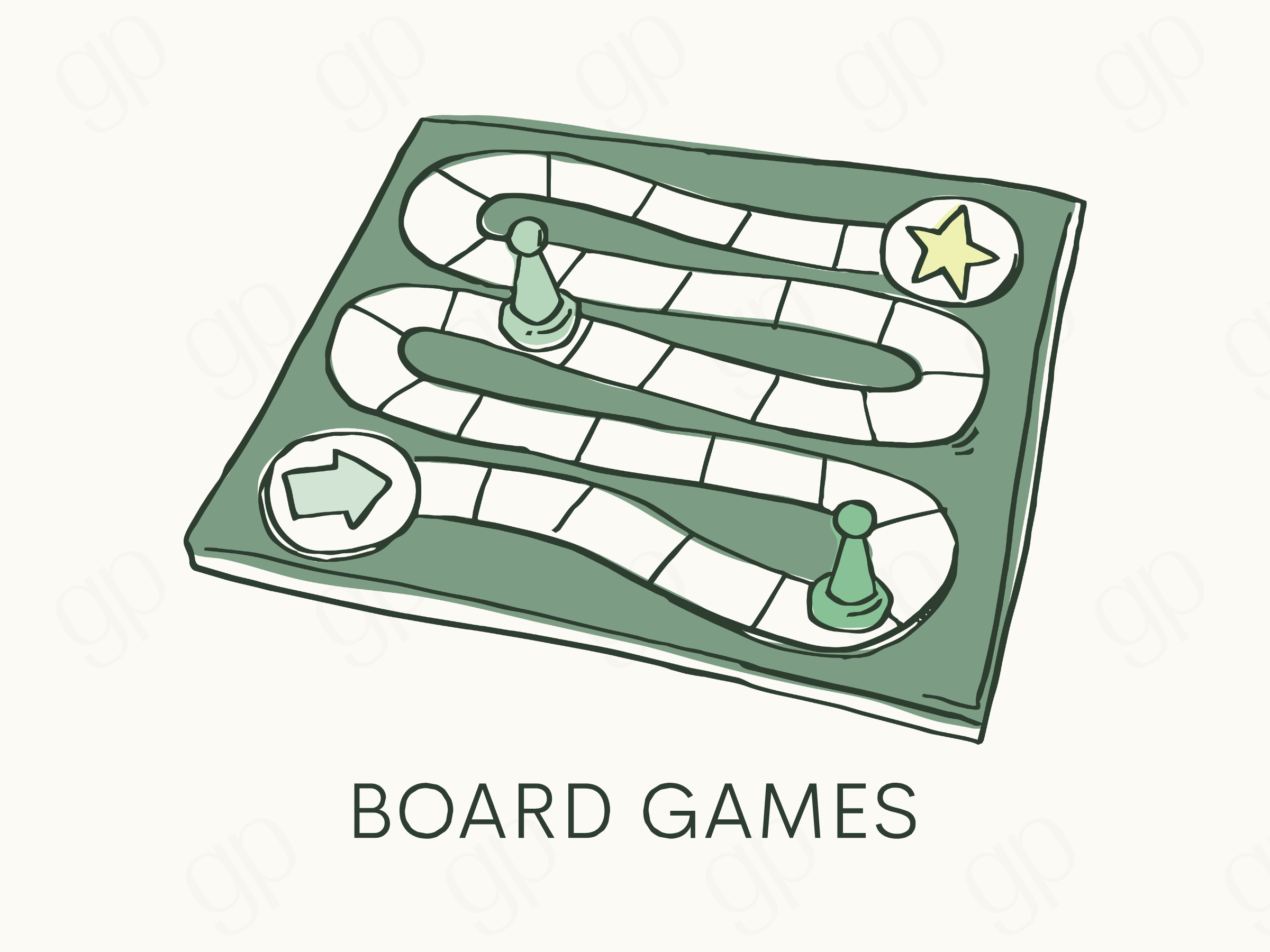 Board Games Labels - sticker label