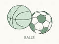 Balls Labels - sticker label