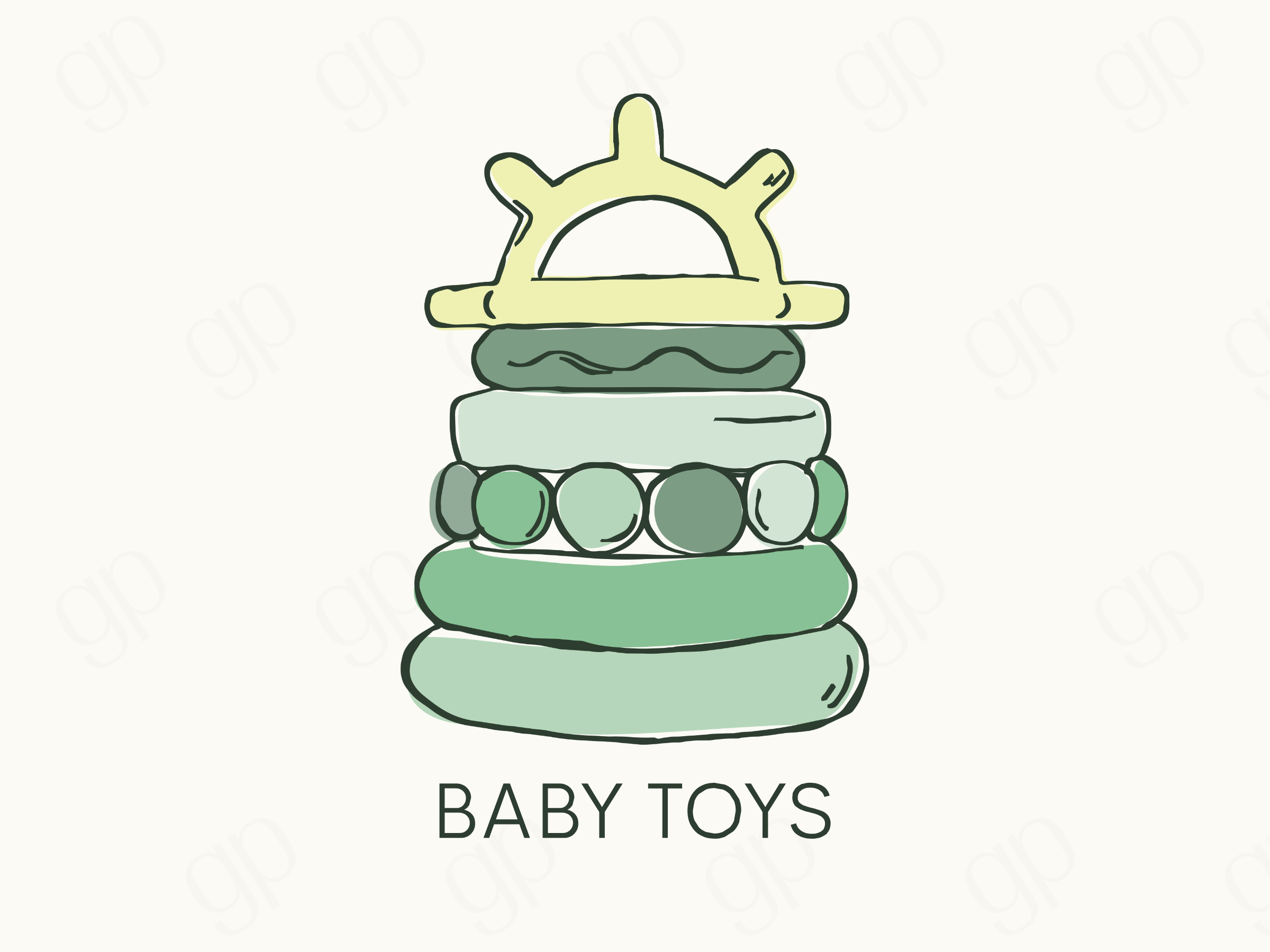 Baby Toys Labels - sticker label