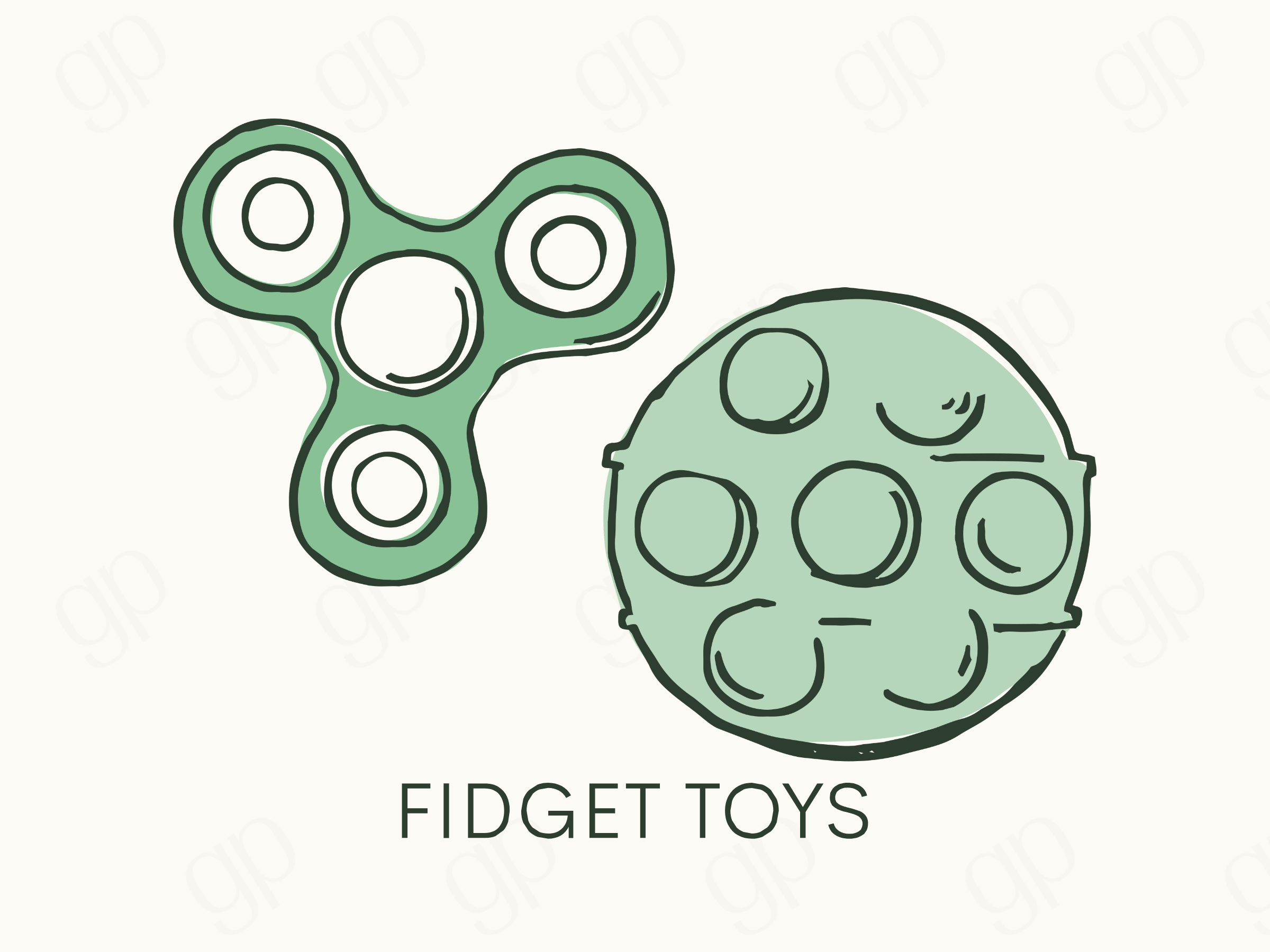 Fidget Toys Labels - sticker label