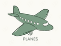 Planes Labels - sticker label