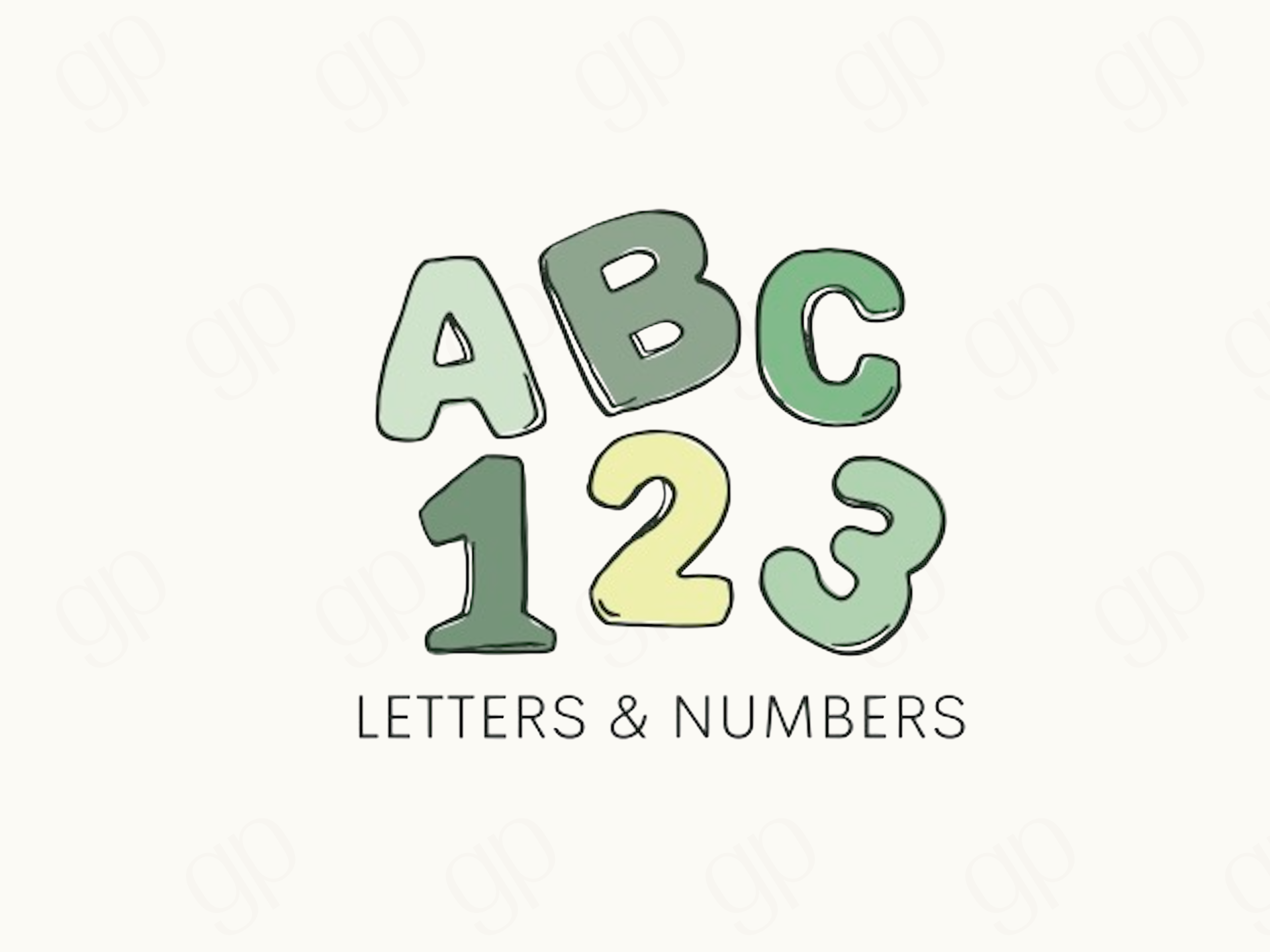 Abc & 123 Label