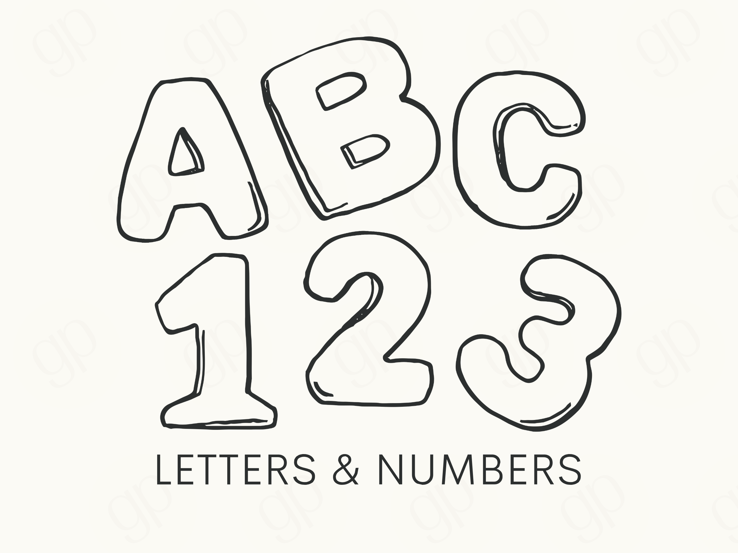 Letters & Numbers