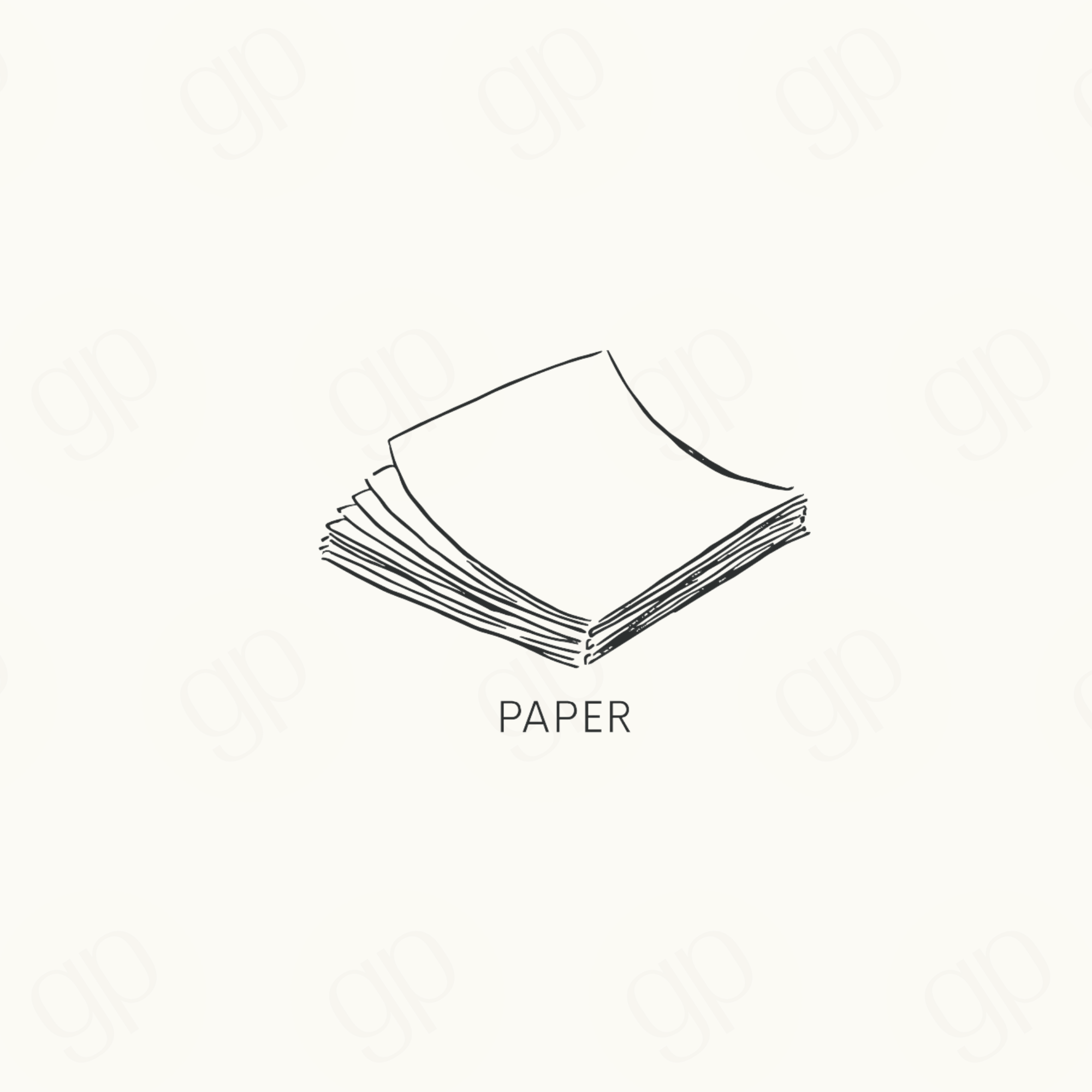 Paper - Black Line - sticker label