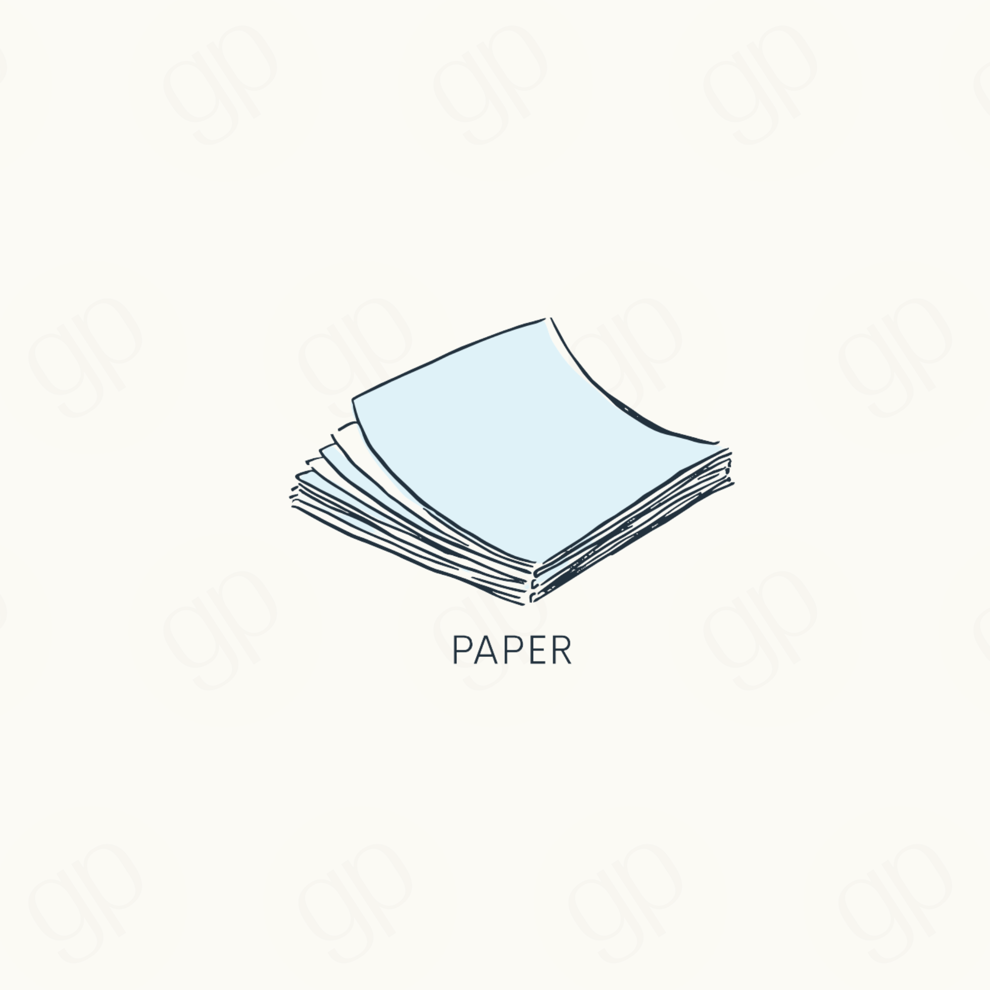 Paper Labels - Blue - sticker label