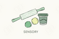 Sensory - Green - sticker label