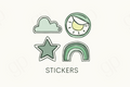 Stickers - Green - sticker label
