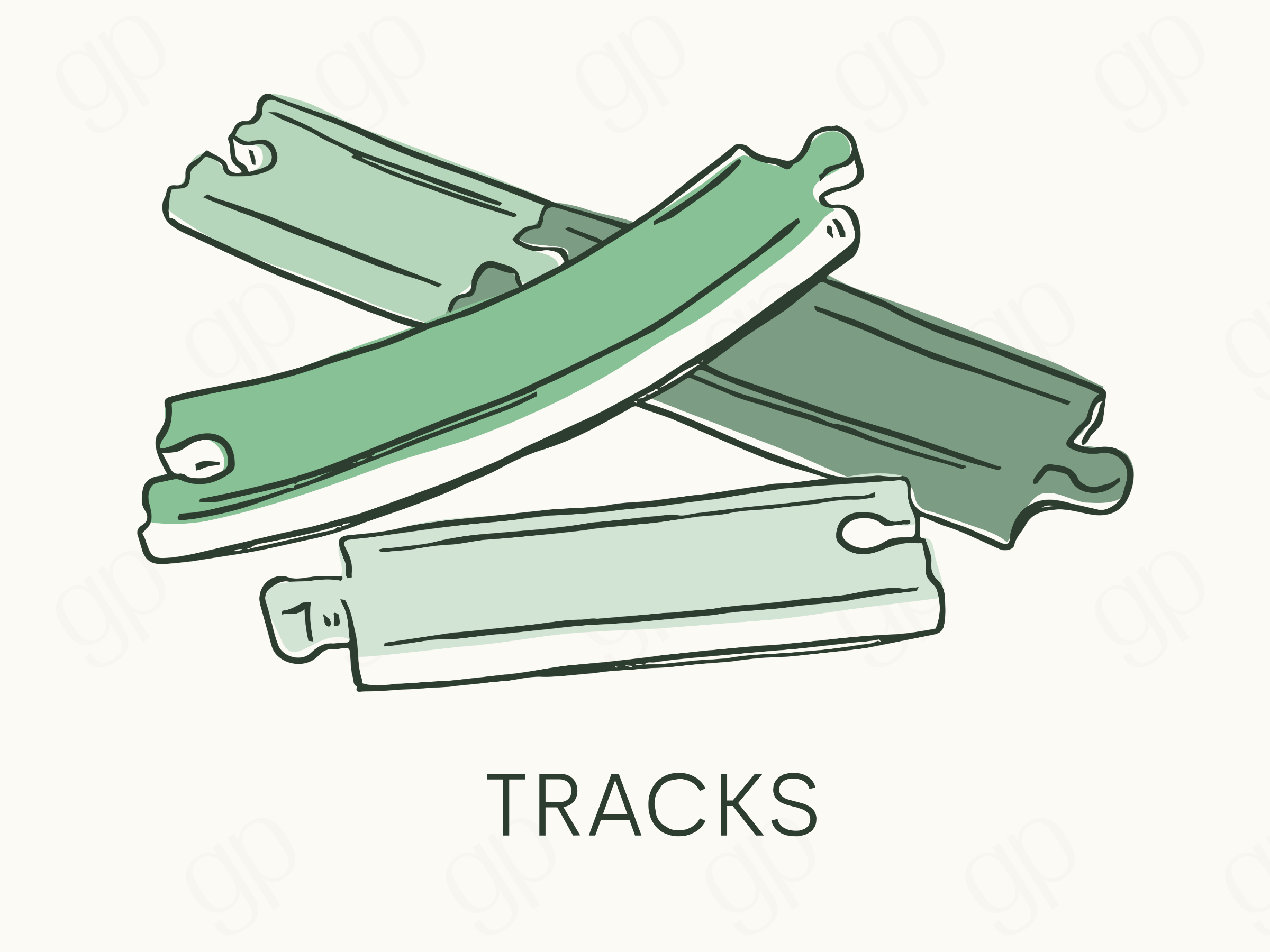 Tracks Labels - sticker label